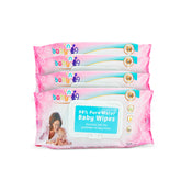 98% Pure Water Baby Wipes - Pack of 4