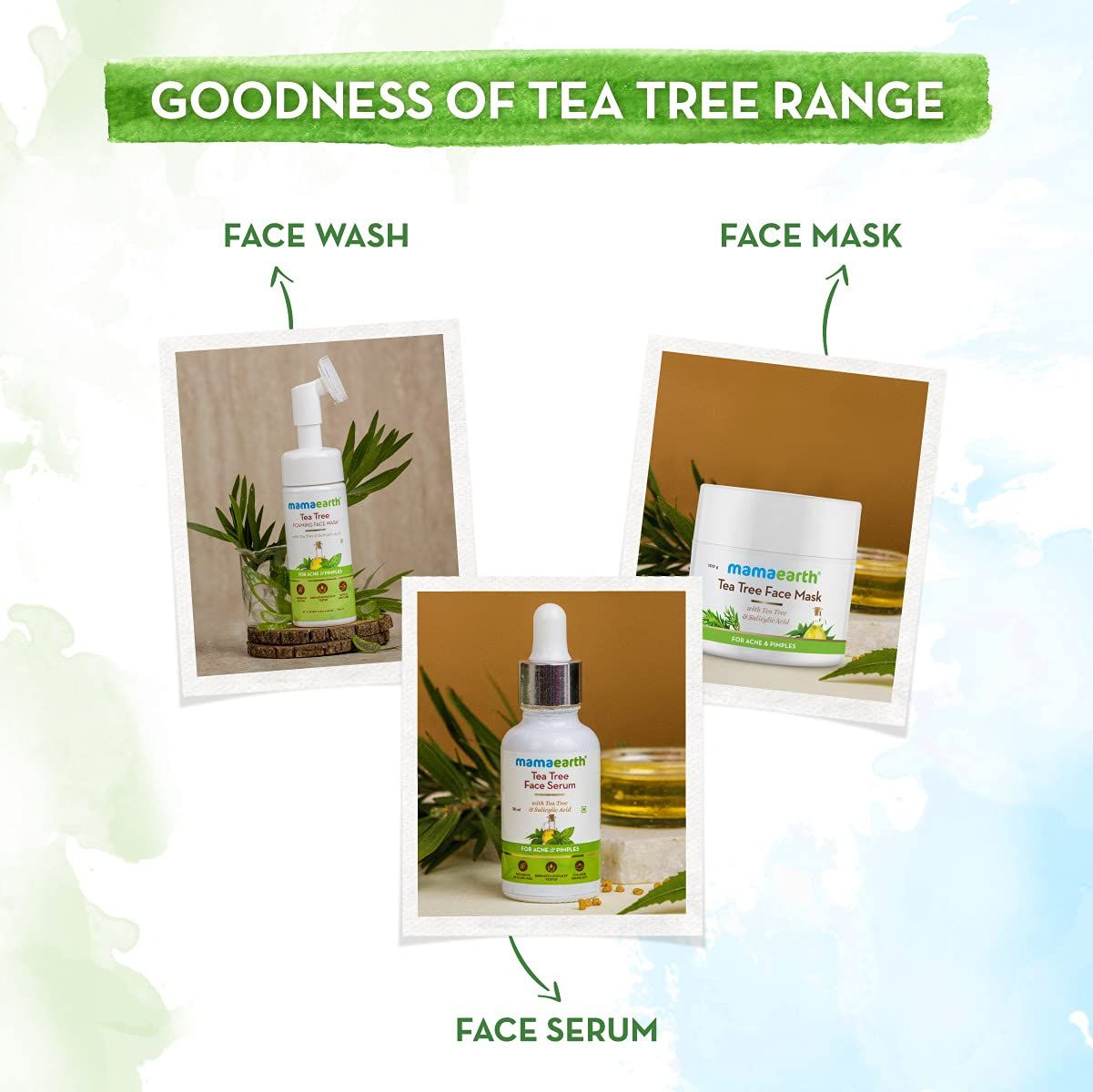 Tea Tree Face Mask for Acne, with Tea Tree and Salicylic Acid for Acne and Pimples - 100g