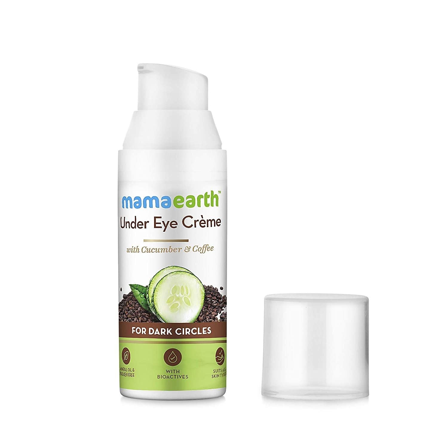Mamaearth Under Eye Crème with Cucumber and Caffeine for Dark Circle - 50ml