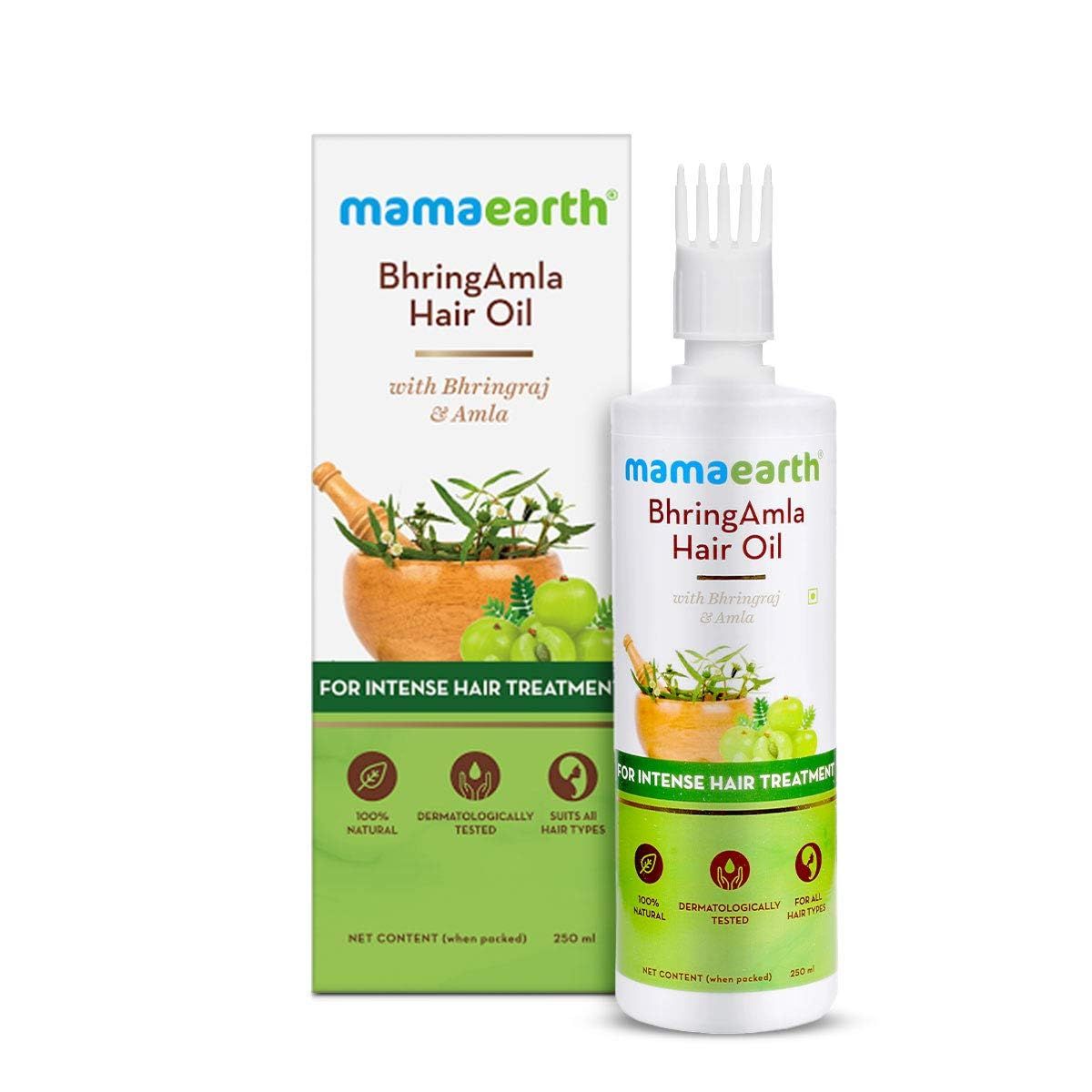 BhringAmla Hair Oil with Bhringraj and Amla for Intense Hair Treatment - 250ml