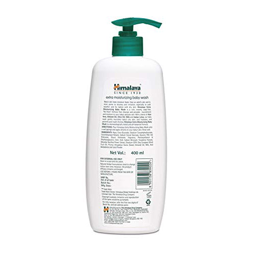 Himalaya Extra Moisturizing Baby Wash, 400 ml