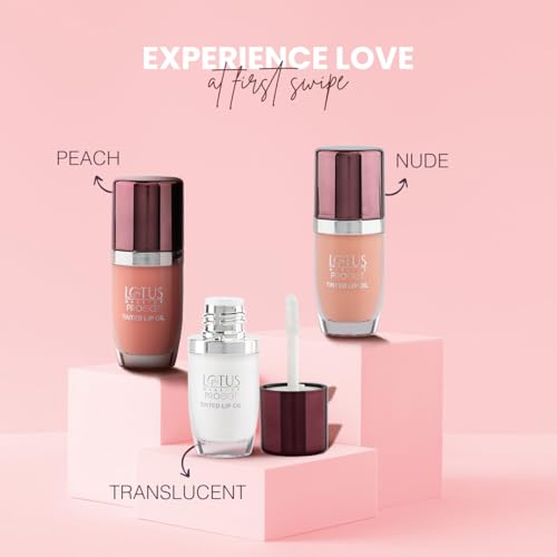 Lotus Make-Up Proedit Tinted Lip Oil Enriched with Hyaluronic Acid | Lip Treatment | Lightweight | Non-Sticky | 6.5ml (Translucent, 6.5ml)