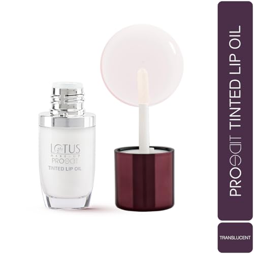 Lotus Make-Up Proedit Tinted Lip Oil Enriched with Hyaluronic Acid | Lip Treatment | Lightweight | Non-Sticky | 6.5ml (Translucent, 6.5ml)