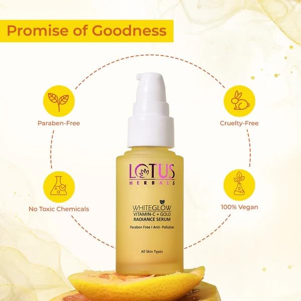 Lotus Herbals WhiteGlow Vitamin C Radiance Face Serum (30ml) and Face Cream (50g) | 80g