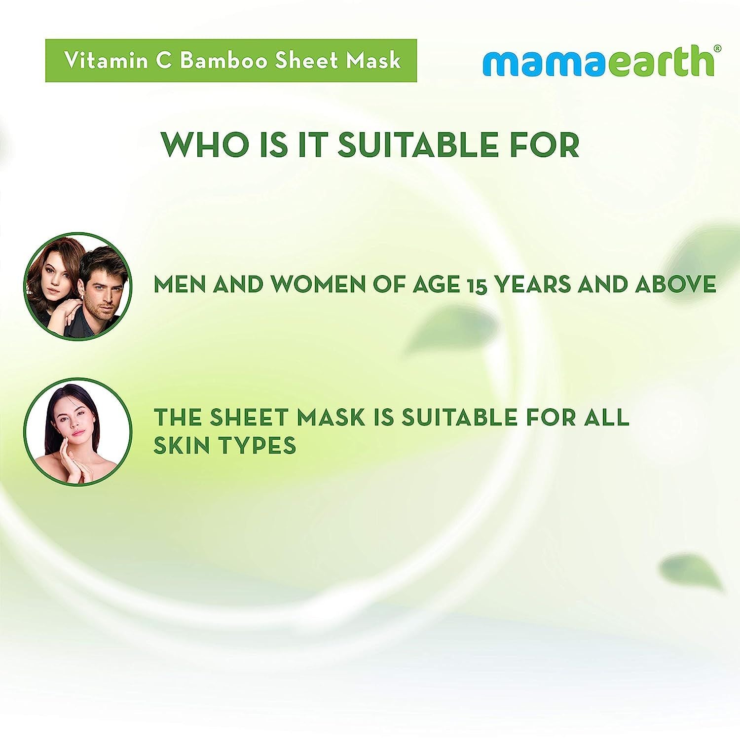 Vitamin C Bamboo Sheet Mask with Vitamin C and Honey for Skin Illumination - 25 g