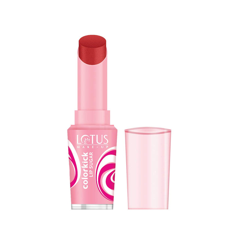 Lotus Makeup Colorkick Lip Sugar Rose, Rose, 3g (Pack of 1)