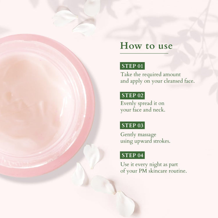 Lotus Organics+ Precious Brightening Night Cream | For Dark Spots, Blemishes & Pigmentation | Night Moisturiser | 100% Certified Organic White Peony | Sulphate & Paraben Free | All Skin Types | 50g