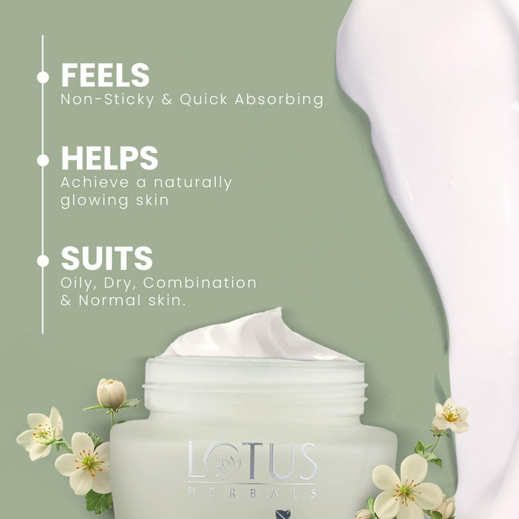 Lotus Herbals Gel Face Cream with Niacinamide and SPF-25, for all skin types, 60g