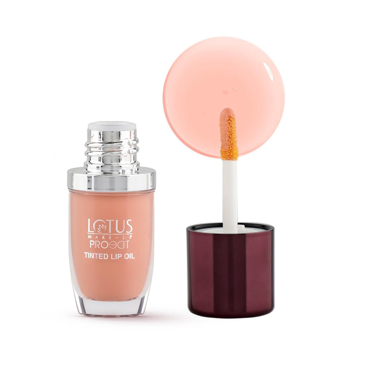 Lotus Make-Up Proedit Tinted Lip Oil Enriched with Hyaluronic Acid | Lip Treatment | Lightweight | Non-Sticky | 6.5ml (Nude, 6.5ml)