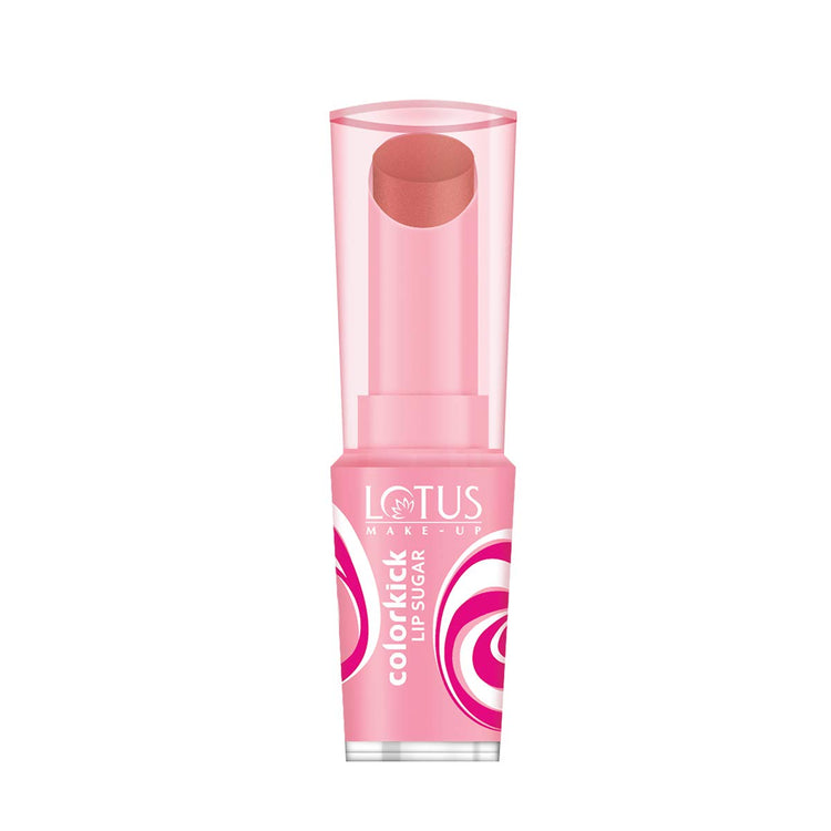 Lotus Makeup Colorkick Lip Sugar Rose, Rose, 3g (Pack of 1)