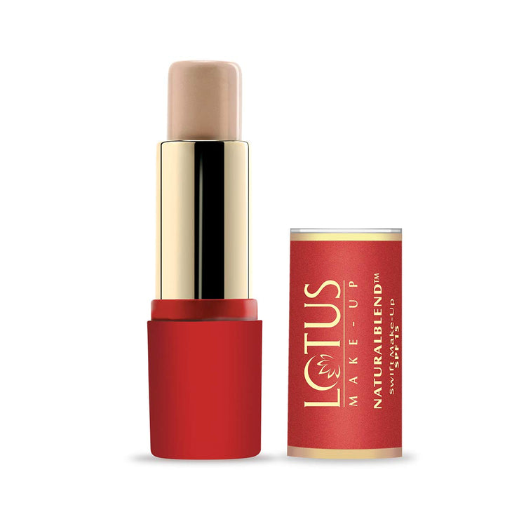 Lotus Makeup Herbals Natural Blend Swift Make Up Stick, SPF 15, Natural Beige, 10g