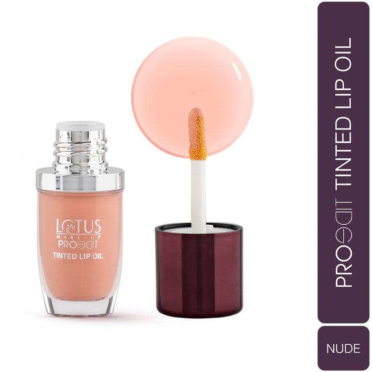 Lotus Make-Up Proedit Tinted Lip Oil Enriched with Hyaluronic Acid | Lip Treatment | Lightweight | Non-Sticky | 6.5ml (Nude, 6.5ml)