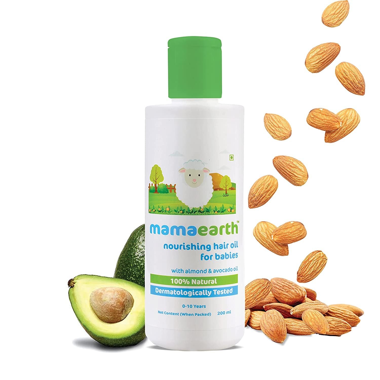 Nourishing Hair Oil for Babies with Almond and Avocado Oil - 200 ml