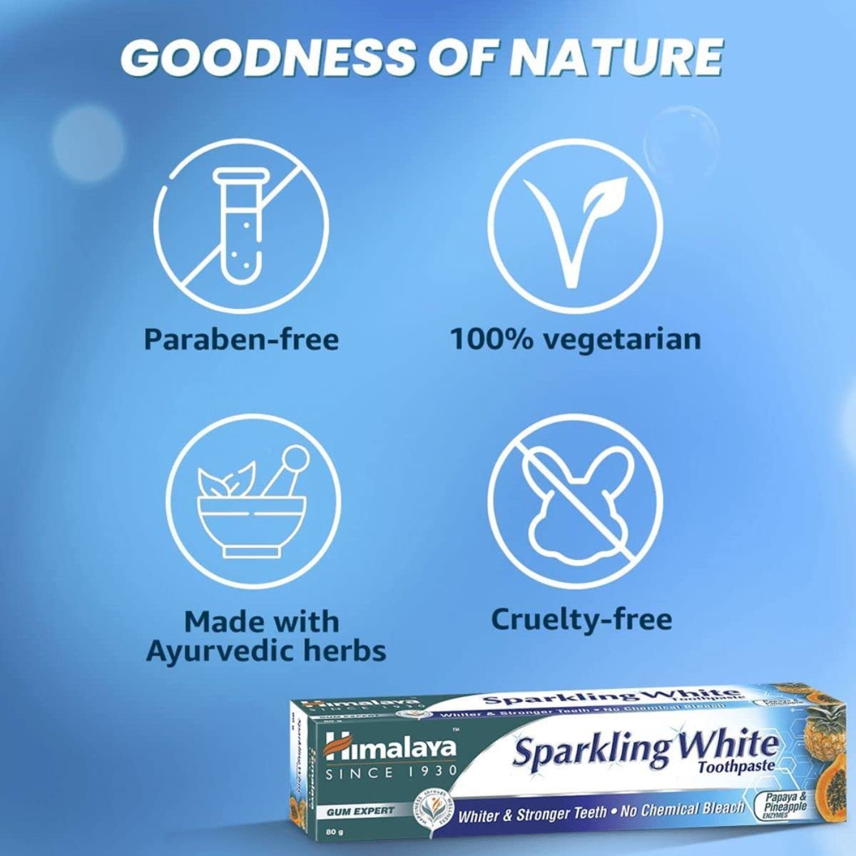 Himalayan Toothpaste Color Code HIMALAYA SPARKLING WHITE TOOTHPASTE 150G (PO3)