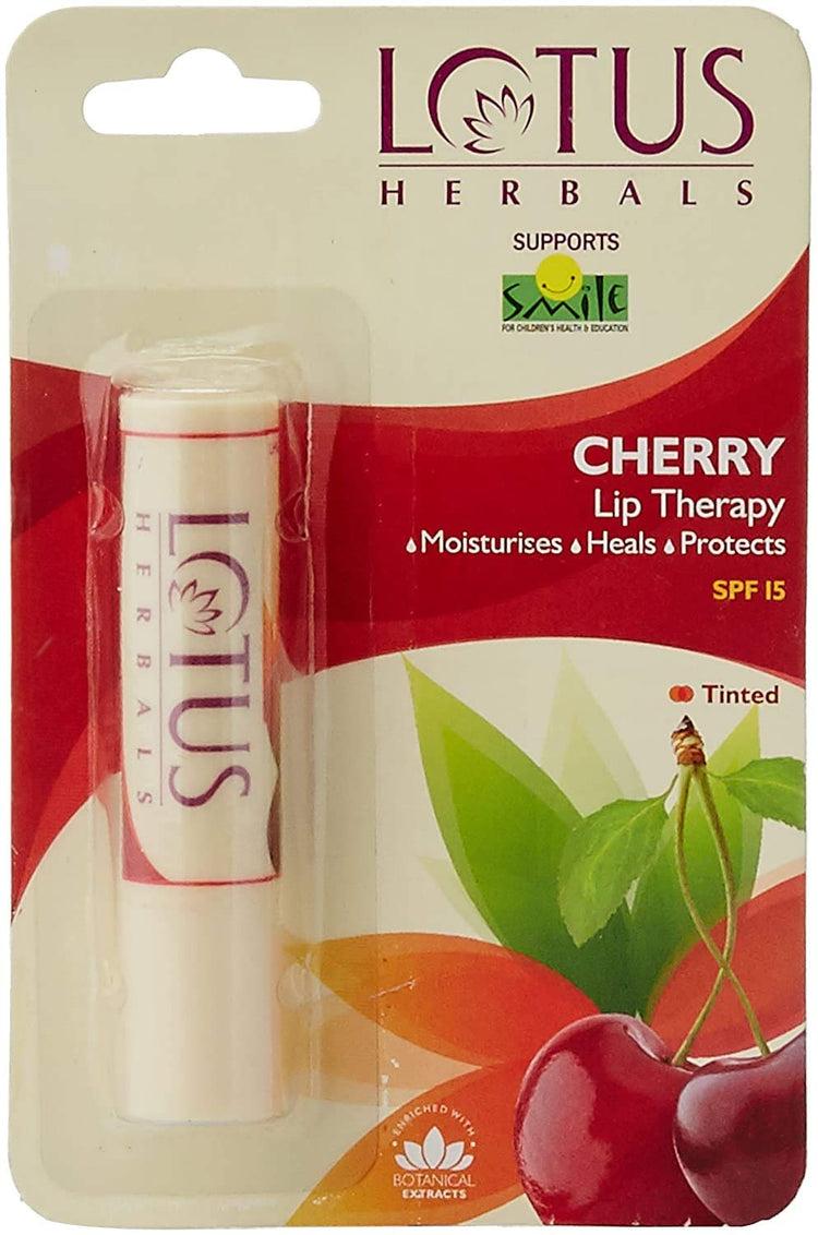 Lotus Herbals Lip Therapy Cherry, 4g