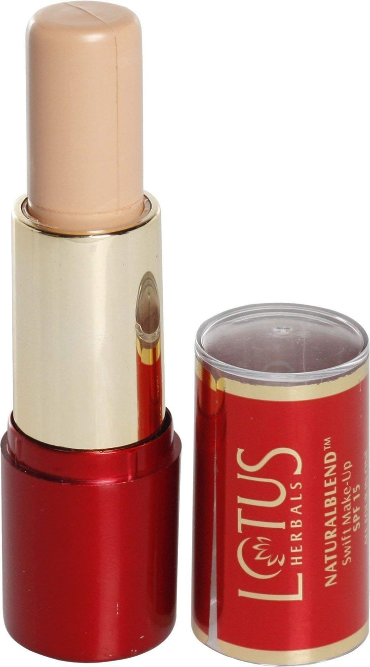 Lotus Makeup Herbals Natural Blend Swift Make Up Stick, SPF 15, Honey Beige, 10g