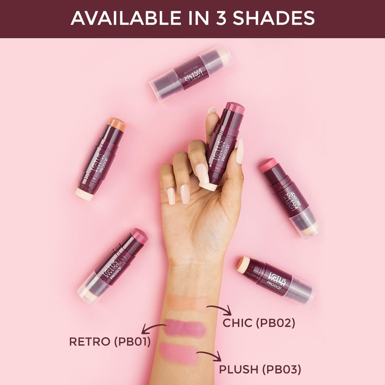 Lotus Make-up Proedit Cheekalicious Crème Blush | Highly Pigmented | Lightweight | Buildable Coverage | 7g (Nude, 7g)