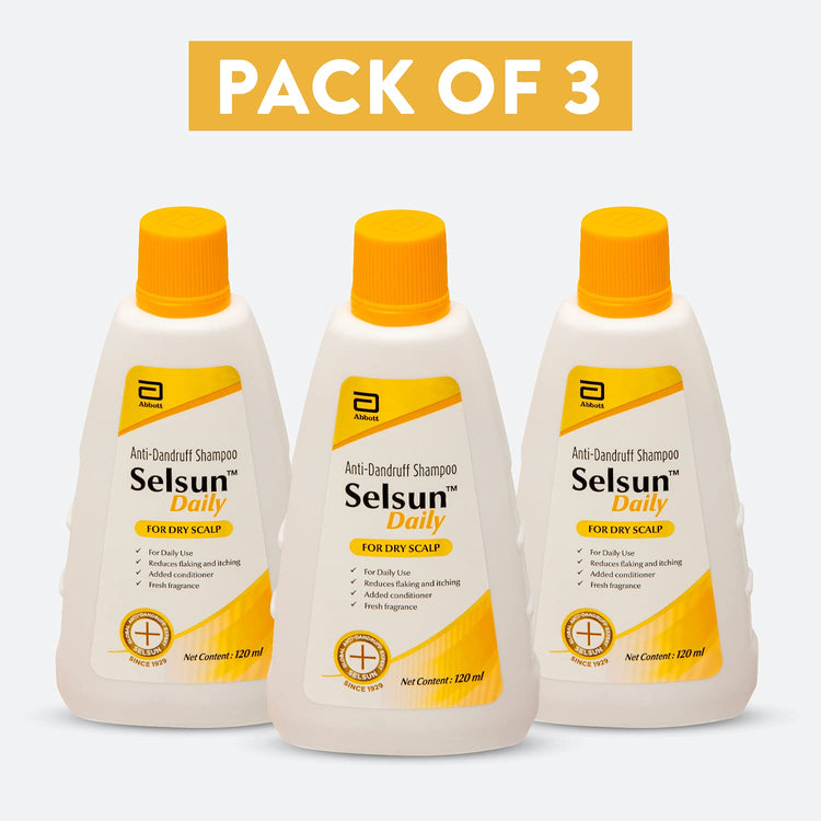 Cellsun Abbott Selsun Selsun Daily Anti Dandruff Shampoo, Clears Away Dandruff ...