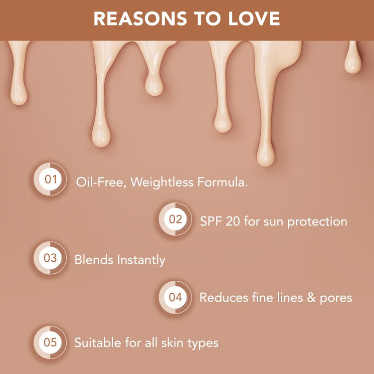 LOTUS MAKE-UP LOTUS Makeup Ecostay Intensive Sheer Serum Foundation Suitabe For All Skin Types, Toast, Nude, 25 Ml