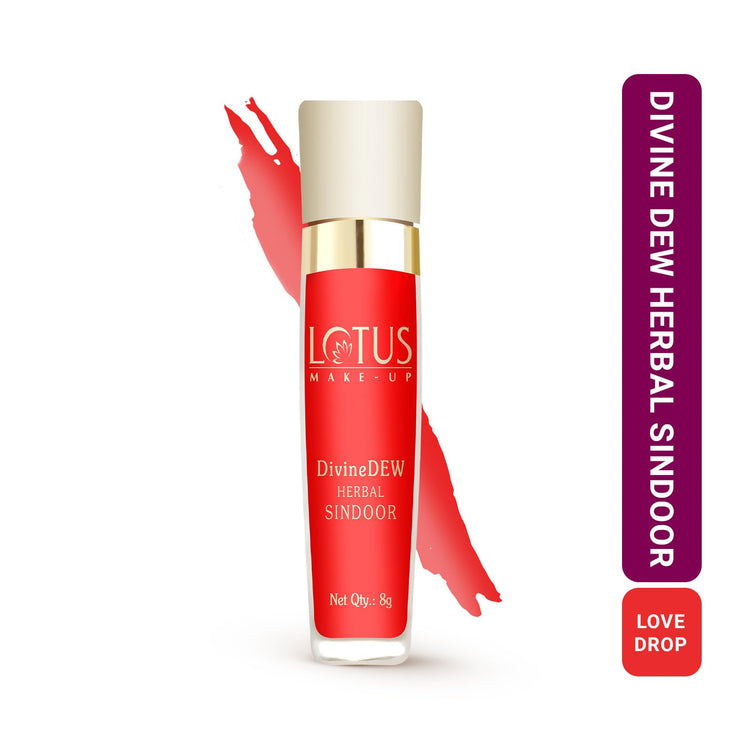 Lotus Make-Up Divine Dew Herbal Sindoor (Love Drop (Red - 21R), 8g (Pack of 1))