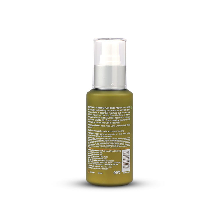 Lotus Professional PhytoRx Rejuvina Herbcomplex Protective Lotion | Lightweight, Non-Sticky, Quick Absorbing | For Silky Soft, Smooth, Radiant Skin | For Normal To Combination, Sensitive Skin | For Women and Men| 100ml