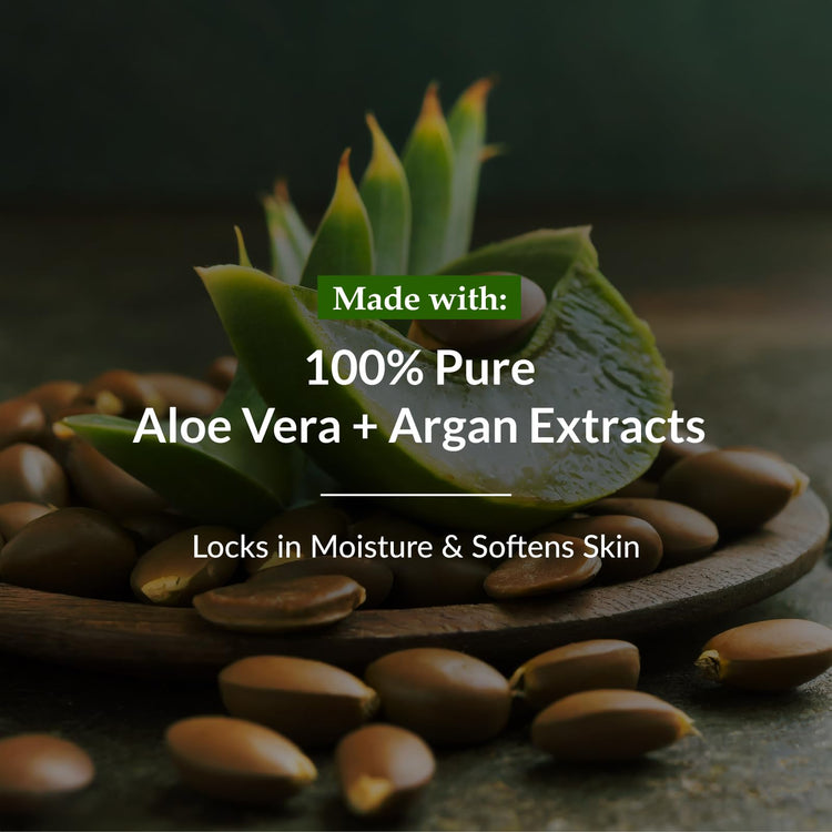 Lotus Botanicals 100% Aloe & Argan Body Lotion | Deeply moisturizes dry skin Smooth & Nourished Skin| Repairs Damaged Skin |No Parabens |All Skin Types |280 ml