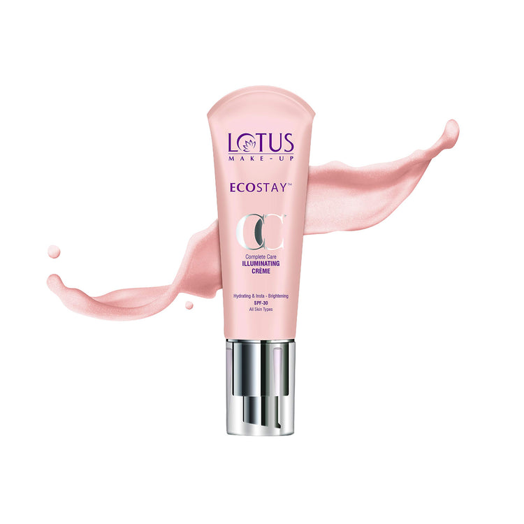 LOTUS MAKE-UP Ecostay Cc Complete Care Illuminating Matte Oil Crème Spf 30, Snow Light, 25 G