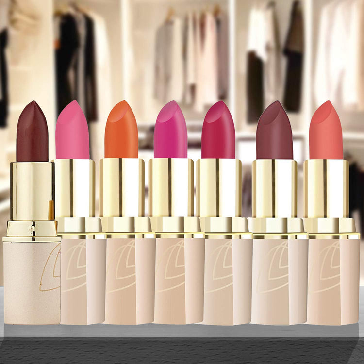 Lotus Makeup Pure Colors Matte Lip Color, Matte Finish - Nude Shine, 4.2g