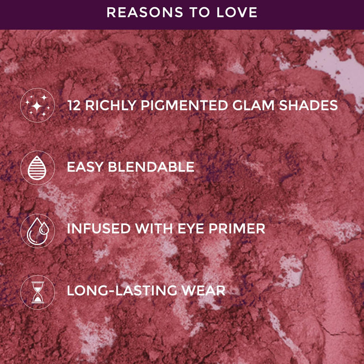 Lotus Make-Up Proedit Eye Primer Infused EyeShadow Palette Glam Goddess| Highly Pigmented| Blendable| 12 Shades|16.8g