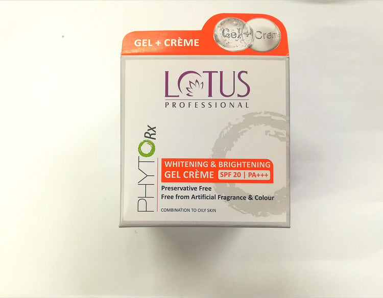 Lotus Professional Phytorx Whitening & Brightening Gel Creme, 50 g