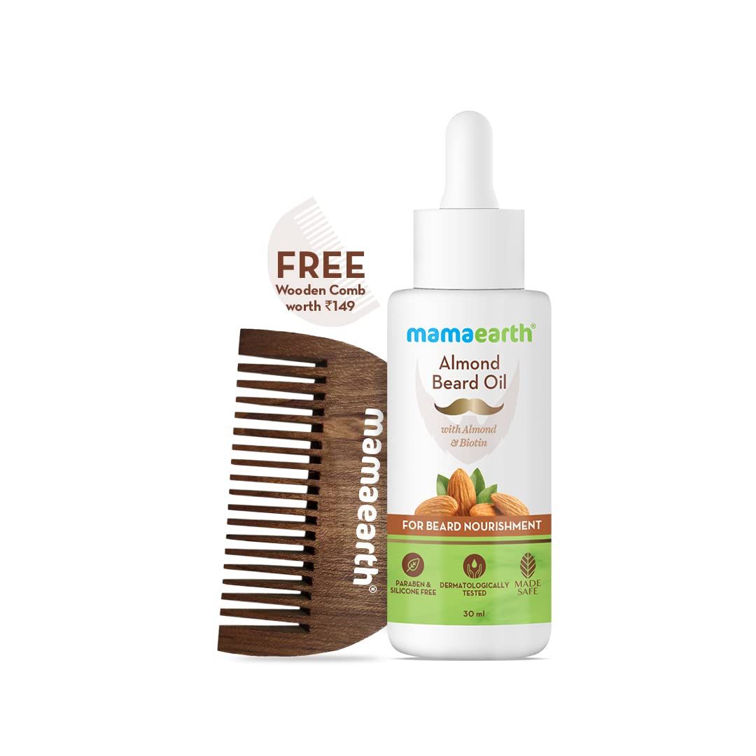 Almond Beard Oil with Almond & Biotin For Beard Nourishment – 30 ml