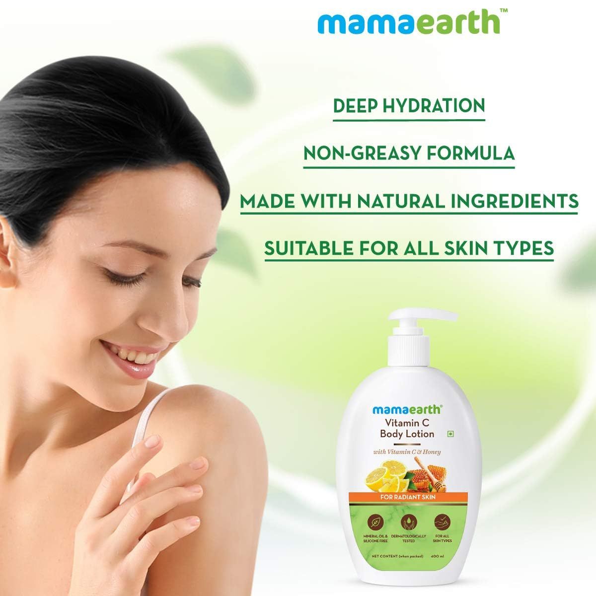 Vitamin C Body Lotion with Vitamin C and Honey for Radiant Skin - 400 ml