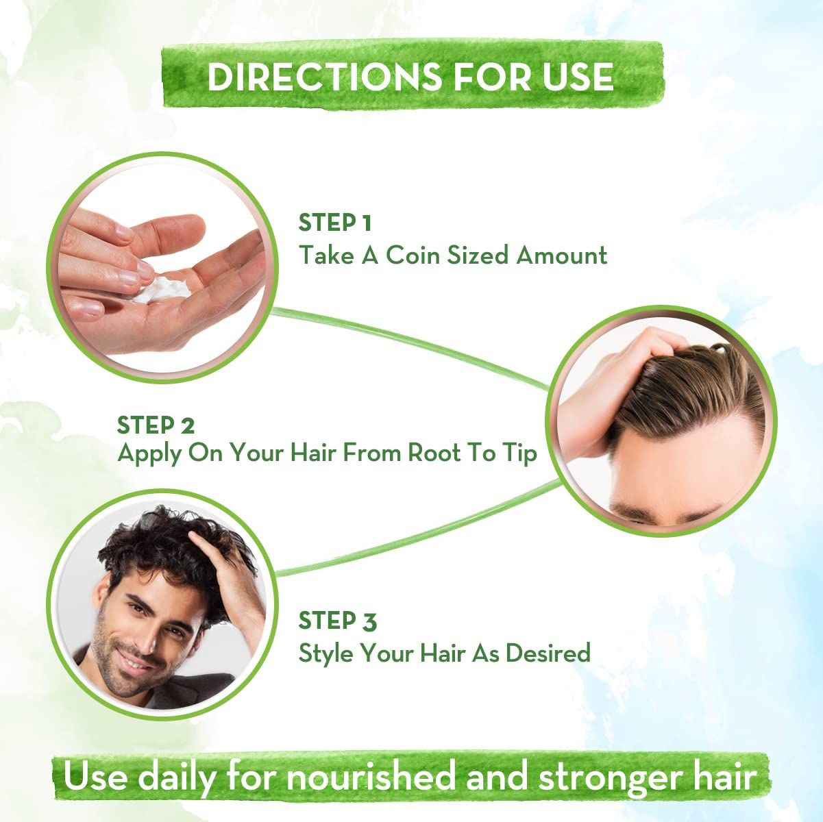 Onion Hair Styling Cream for Men with Onion & Redensyl for Nourishment & Styling- 100 g
