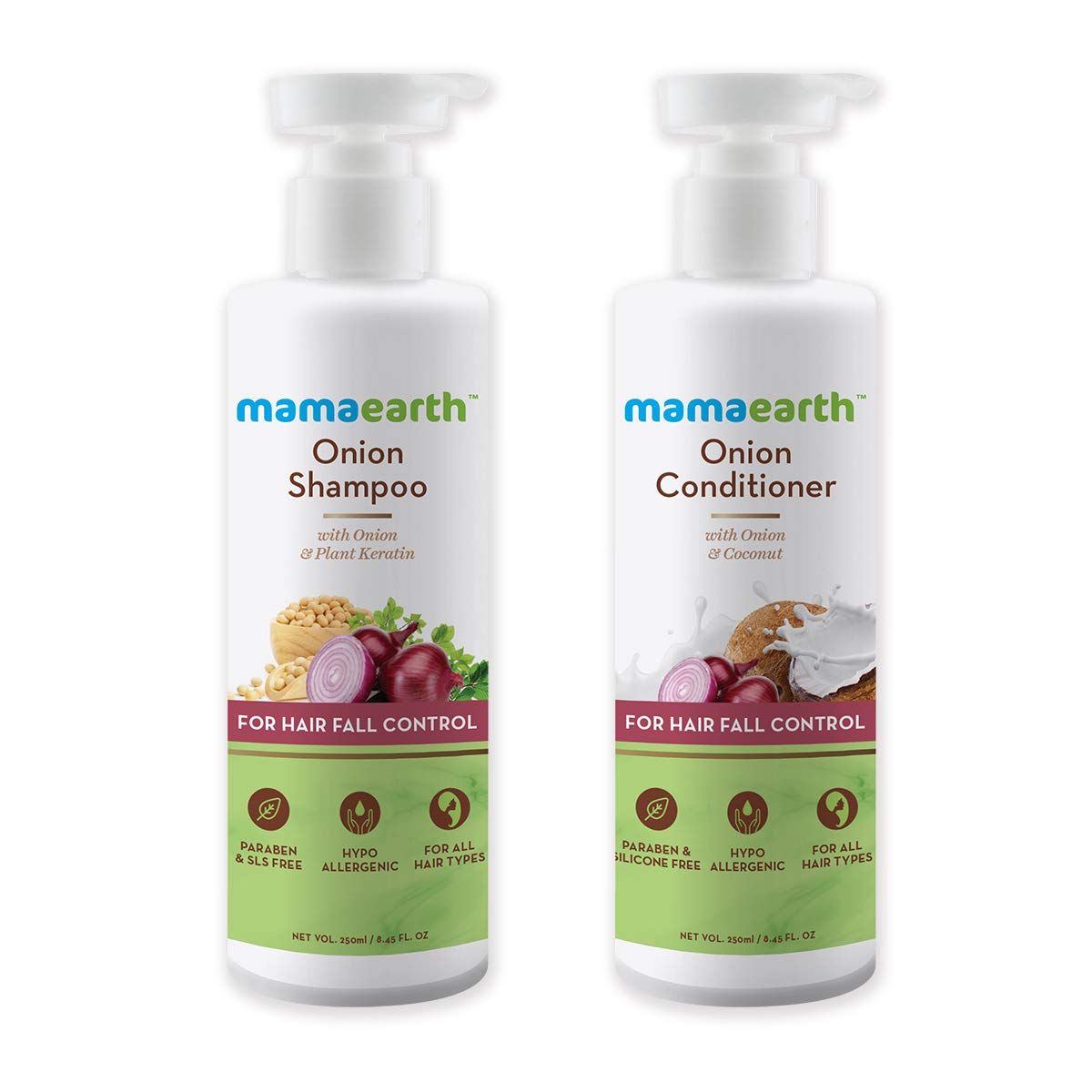 Hair Regrowth Combo : Onion Shampoo, 250ml and Onion Conditioner, 250ml
