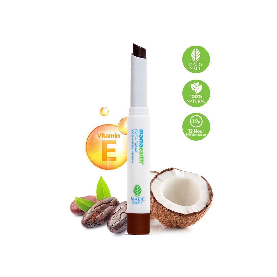 CoCo Tinted 100% Natural Lip Balm with CoCo and Vitamin E - 2g