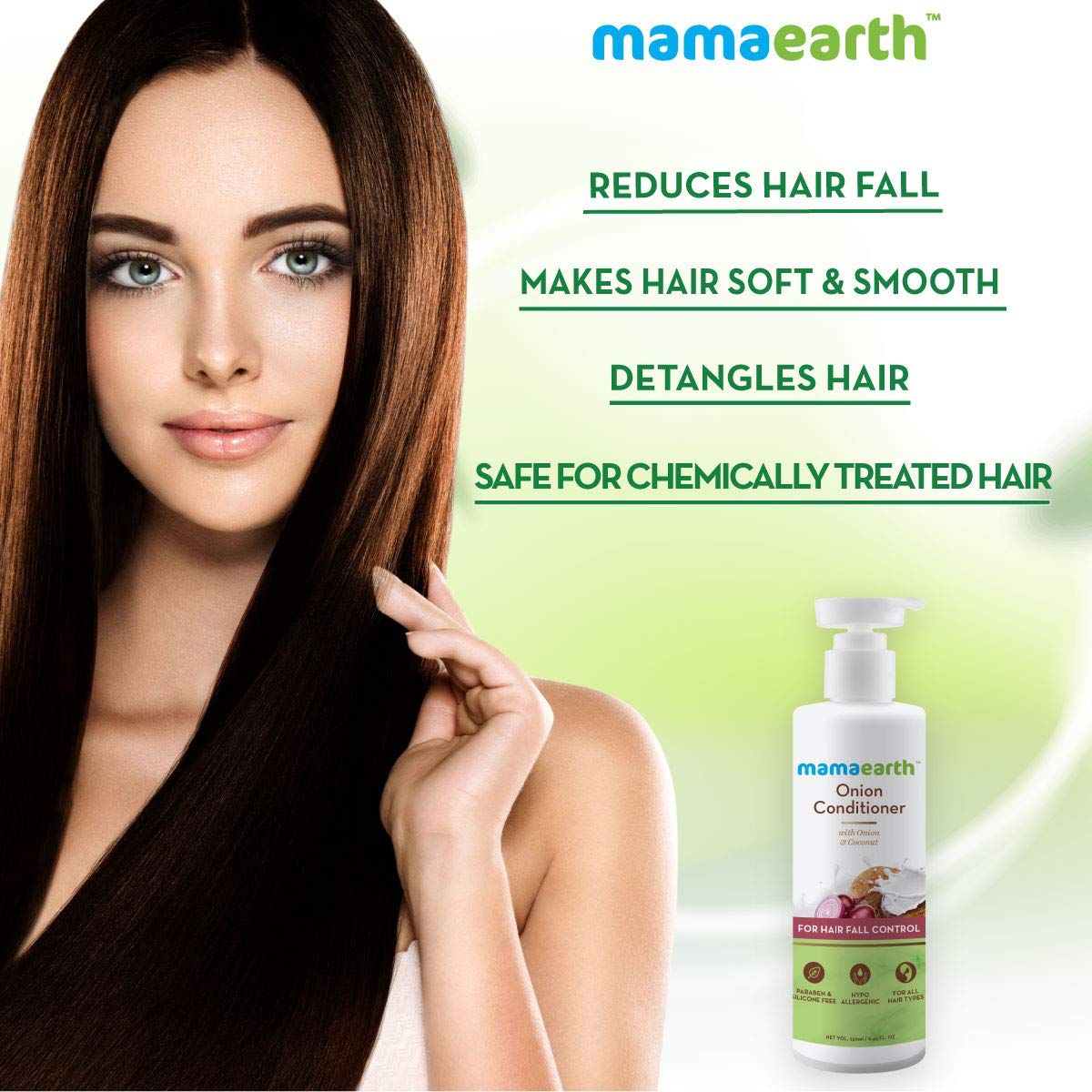 Onion Hair Mask, For Hair Fall Control, With Onion Oil and Organic Bamboo Vinegar, 200ml