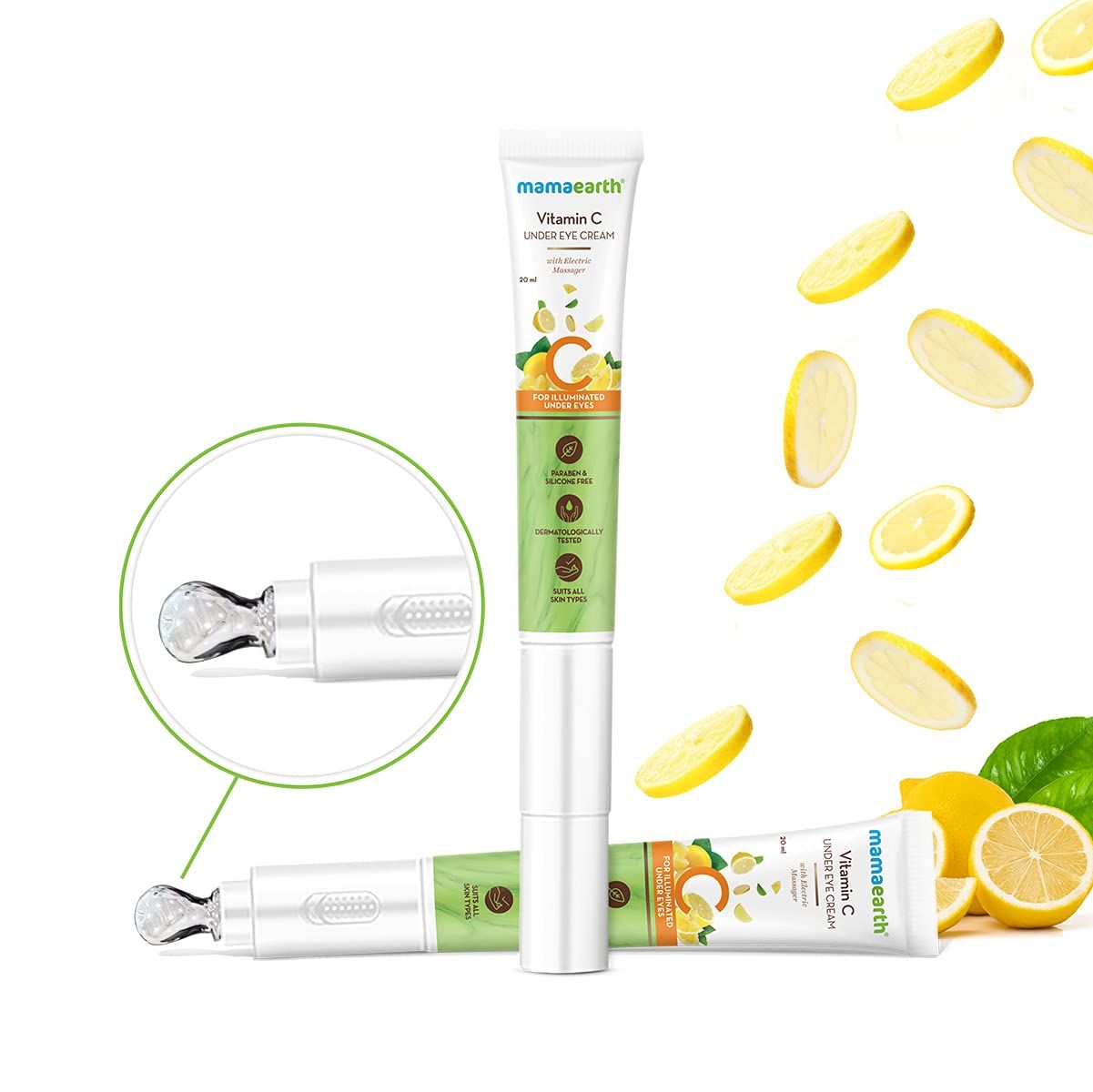 Vitamin C Under Eye Cream with Gotu Kola & Niacinamide for Brightening Under Eyes - 20 ml