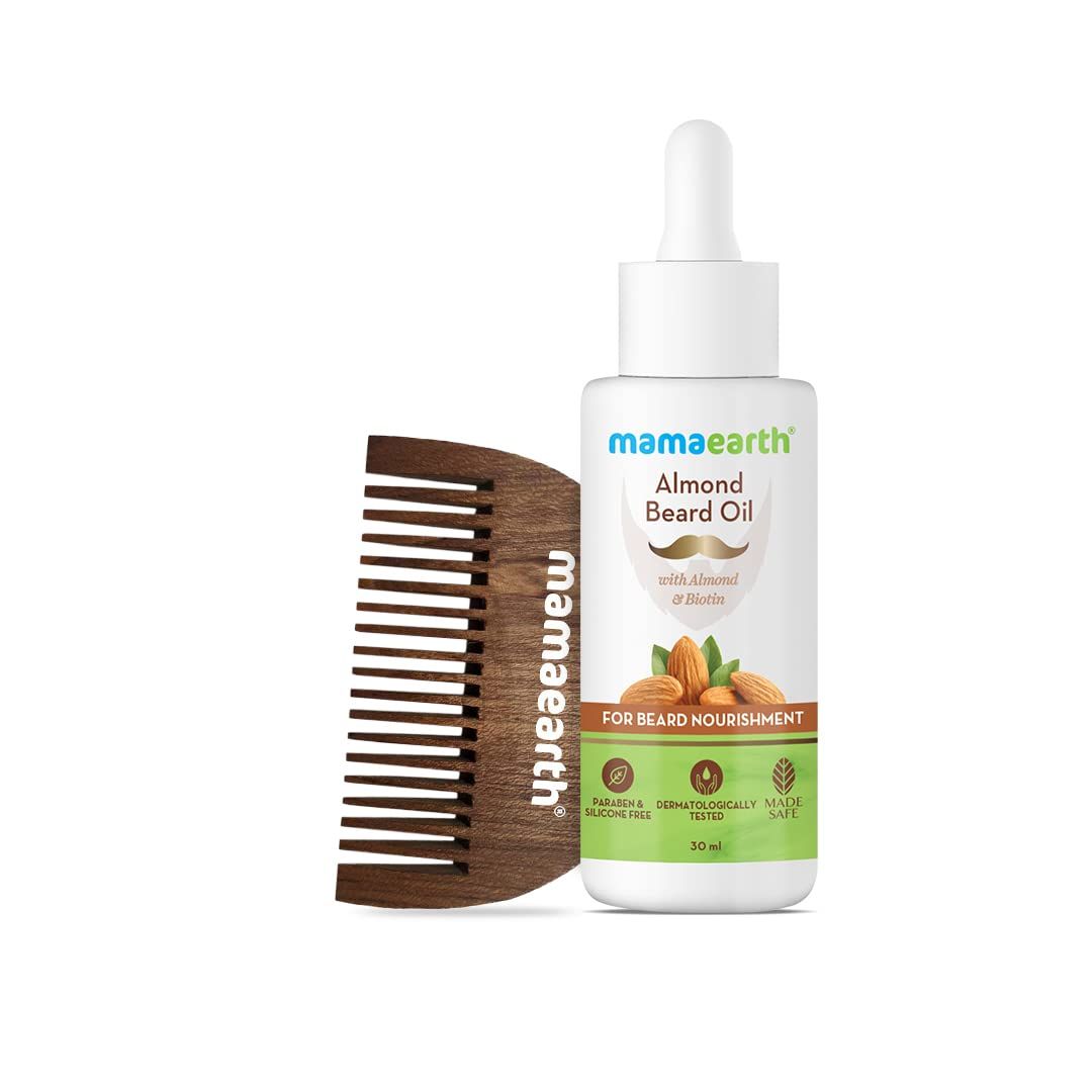 Almond Beard Oil with Almond & Biotin For Beard Nourishment – 30 ml