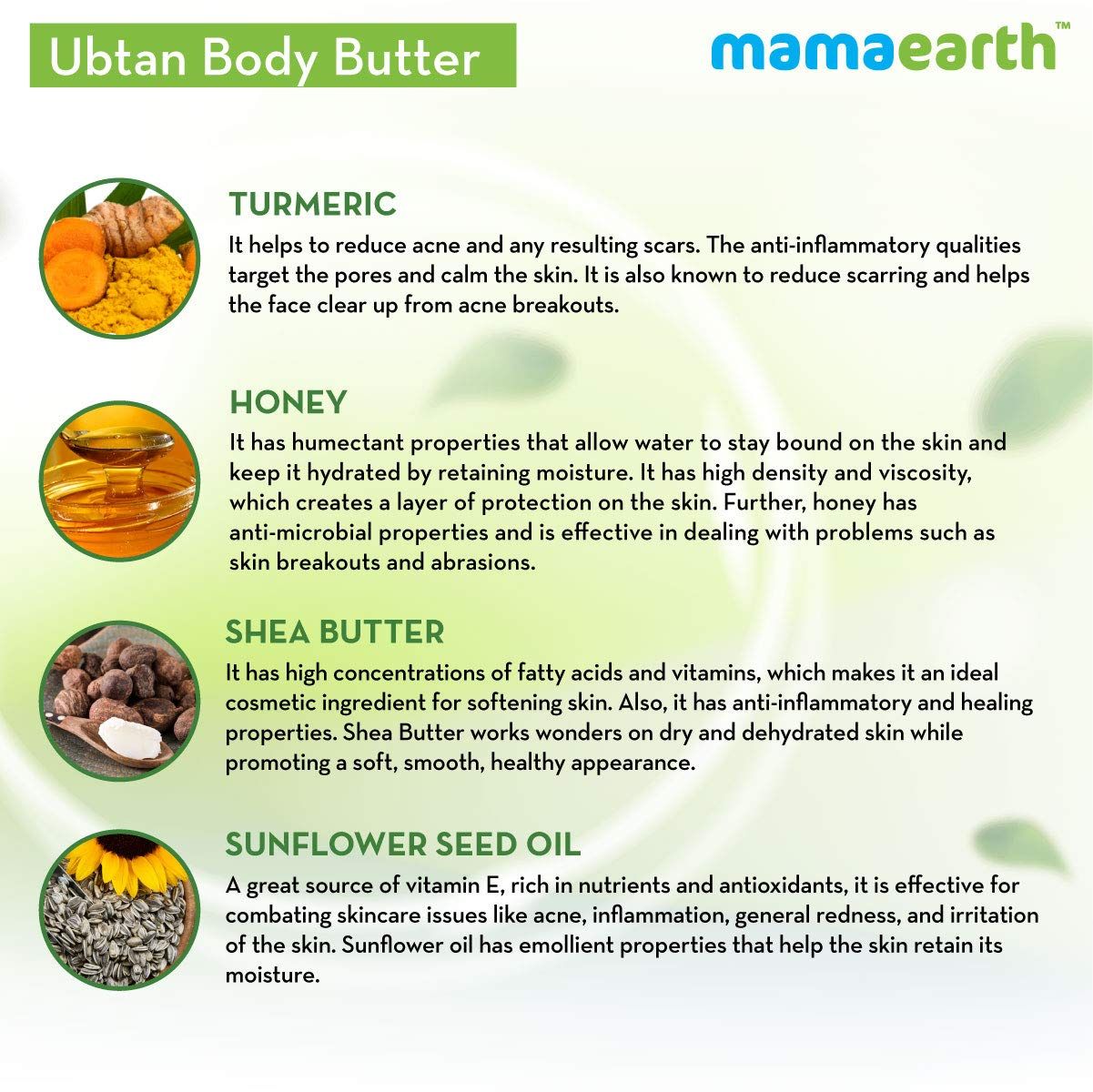 Ubtan Body Butter, For Dry Skin, With Turmeric and Honey, For Deep Nourishment - 200g