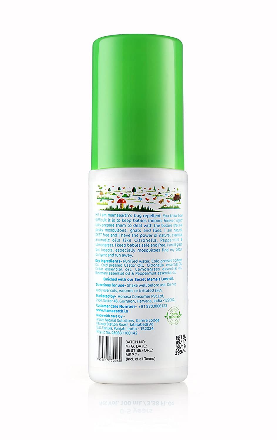 Natural Mosquito Repellent Spray, 100ml