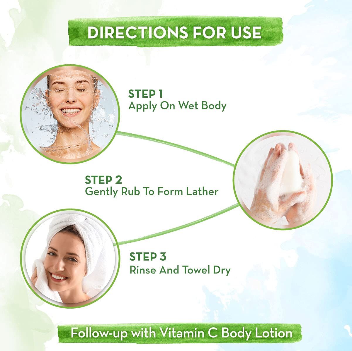 Vitamin C Nourishing Bathing Soap With Vitamin C and Honey for Skin Illumination - 5x75g