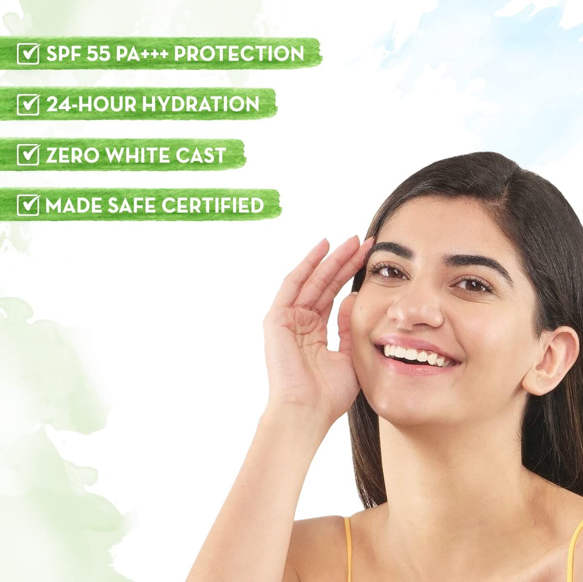 Aloe Vera Sunscreen Face Serum with Aloe Vera & Ashwagandha for UVA & B Protection - 30 ml