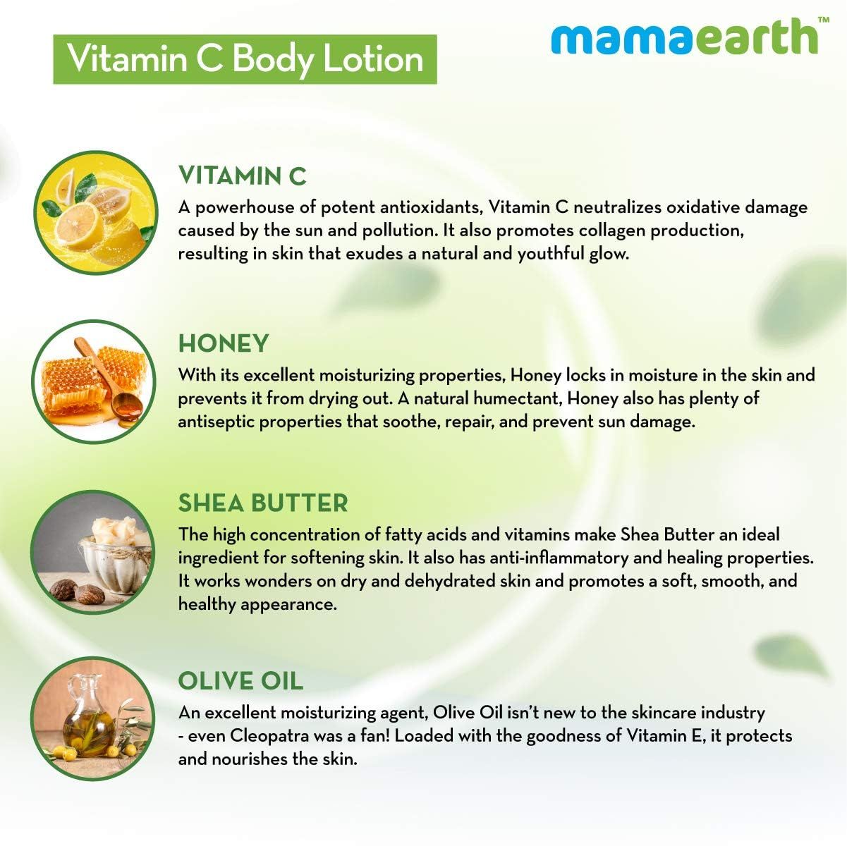 Vitamin C Body Lotion with Vitamin C and Honey for Radiant Skin - 400 ml