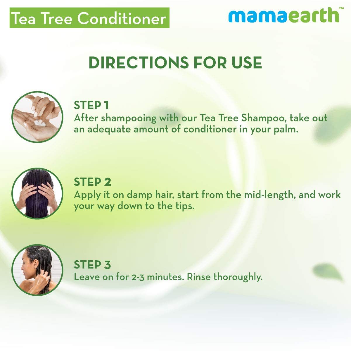 Tea Tree Conditioner with Tea Tree and Ginger Oil for Dandruff Free Hair 250ml