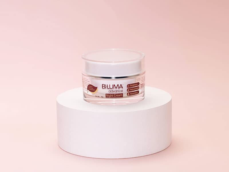 Bi-luma Advance Skin Brightening Night Cream With Vitamin C & Hyluronic Acid For Even Skin Tone, Dark Spots & Wrinkles, 45g