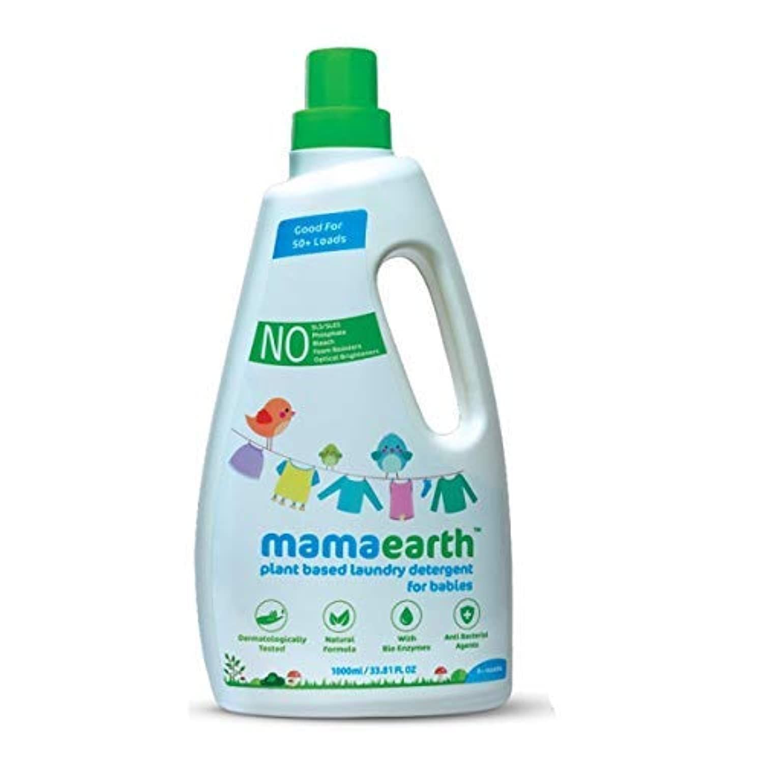 Plant based laundry detergent, 1000ml (Saver Pack, get 40% extra)