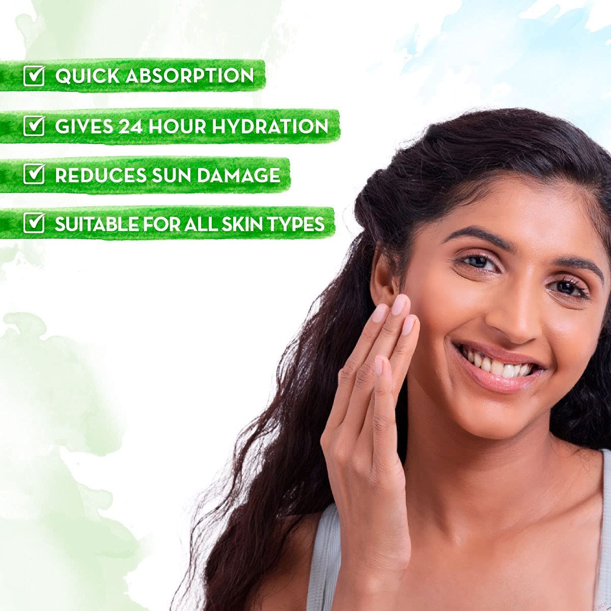 Ubtan Ultra Light Gel Oil-Free Moisturizer with Turmeric and Saffron for Deep Hydration - 200 ml