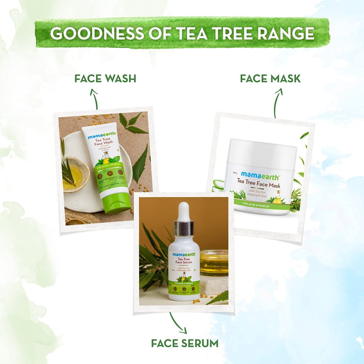 Tea Tree Oil-Free Face Moisturizer with Tea Tree and Salicylic Acid for Acne and Pimples - 80 ml