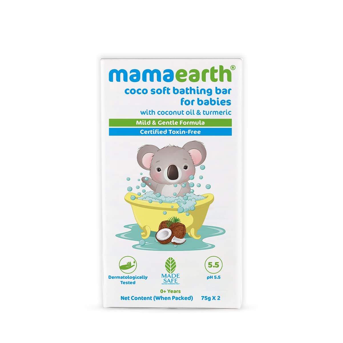 Mamaearth BB Mamaearth Coco Soft Bathing Bar 2x75g