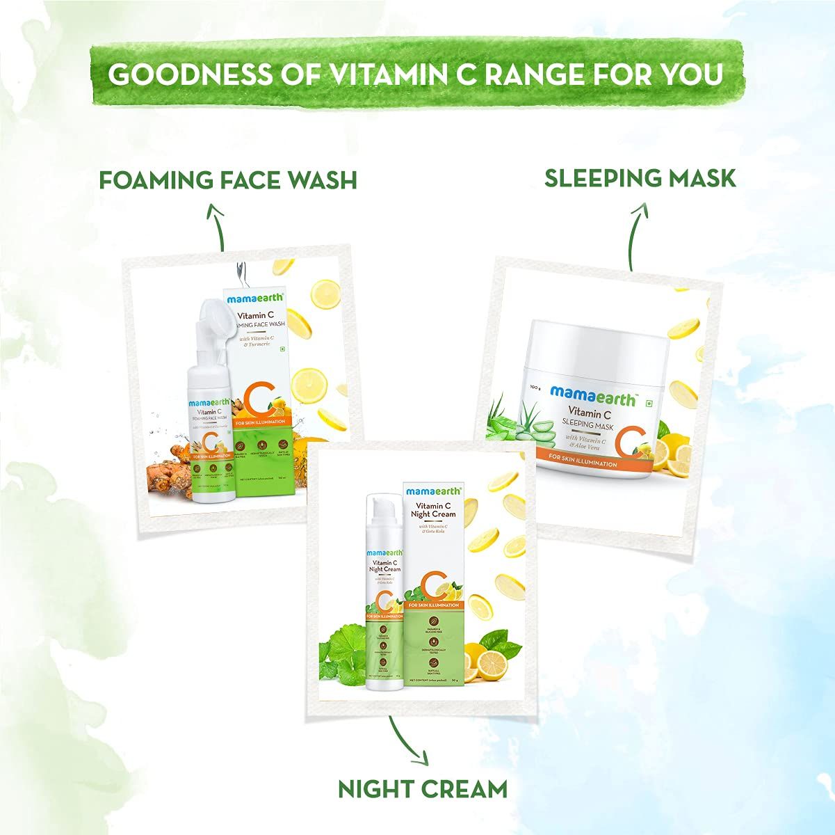 Vitamin C Under Eye Cream with Gotu Kola & Niacinamide for Brightening Under Eyes - 20 ml